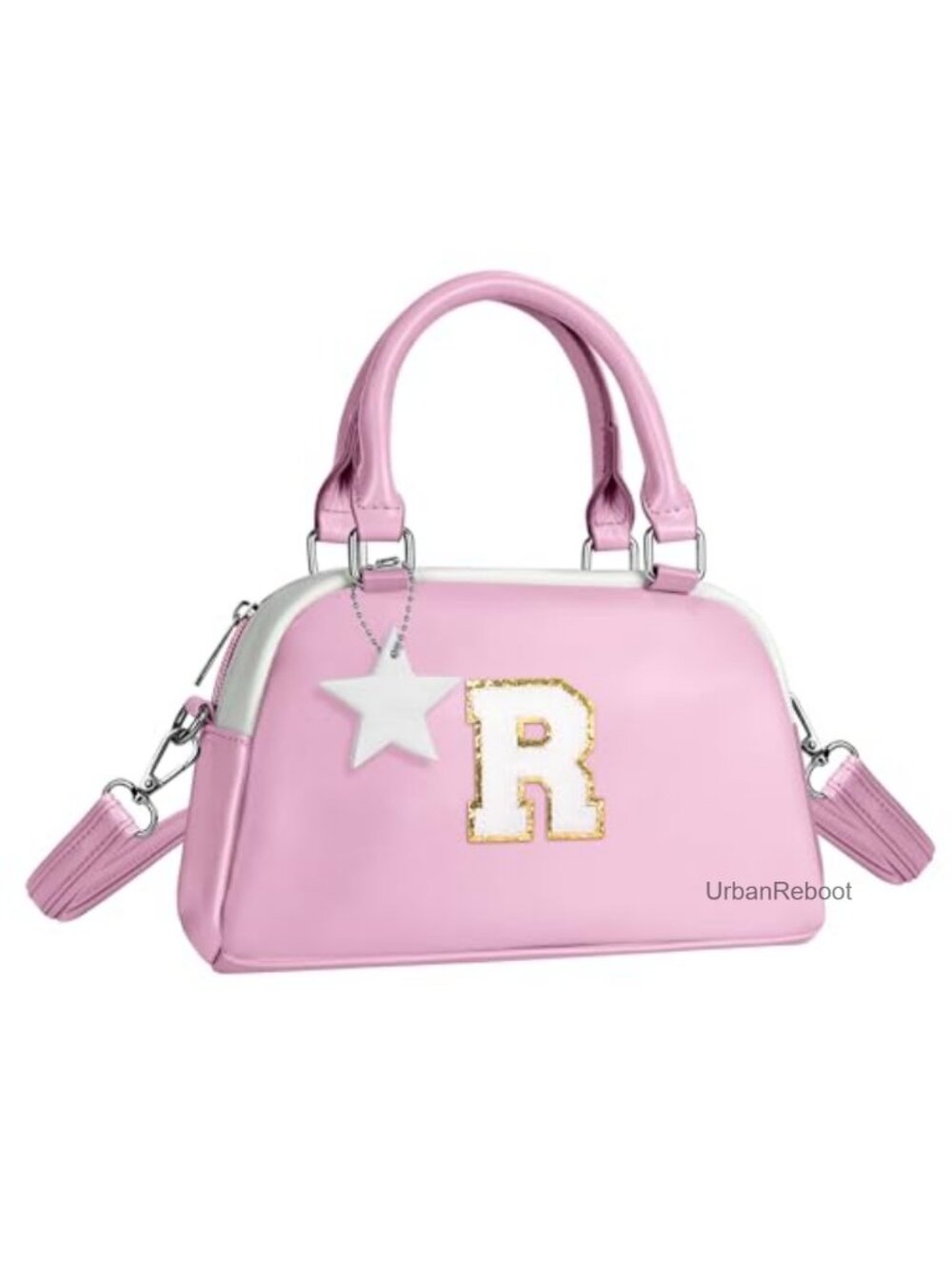 Girls Initial Monogrammed Crossbody Bag PU Leather Kids Purse Gift